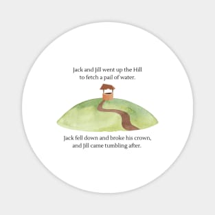 Jack and Jill Nursery Rhyme Magnet